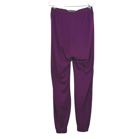 VTG 1999 Patagonia MIDWEIGHT Capilene Purple Base Pants Women Medium USA 44303‎ - Picture 3 of 9